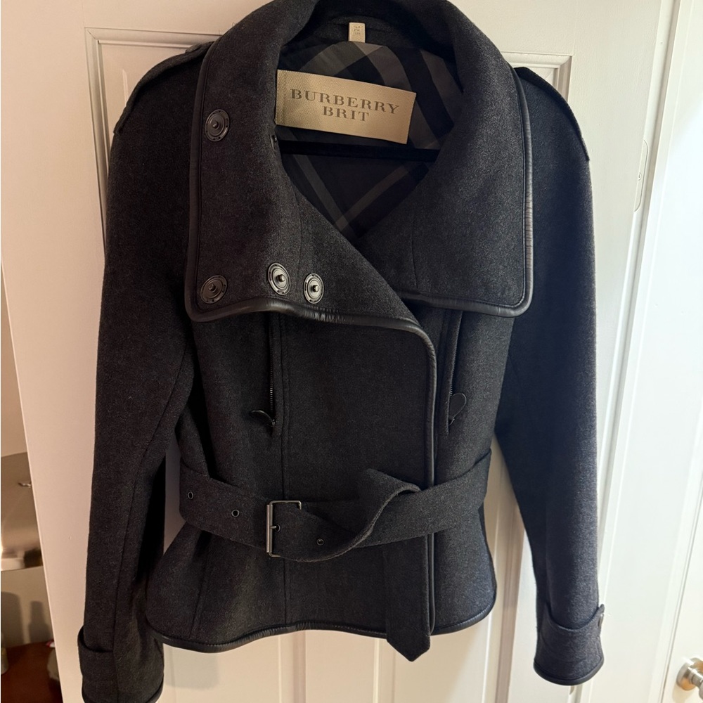 Vintage Burberry Brit Women's Dark Gray jacket